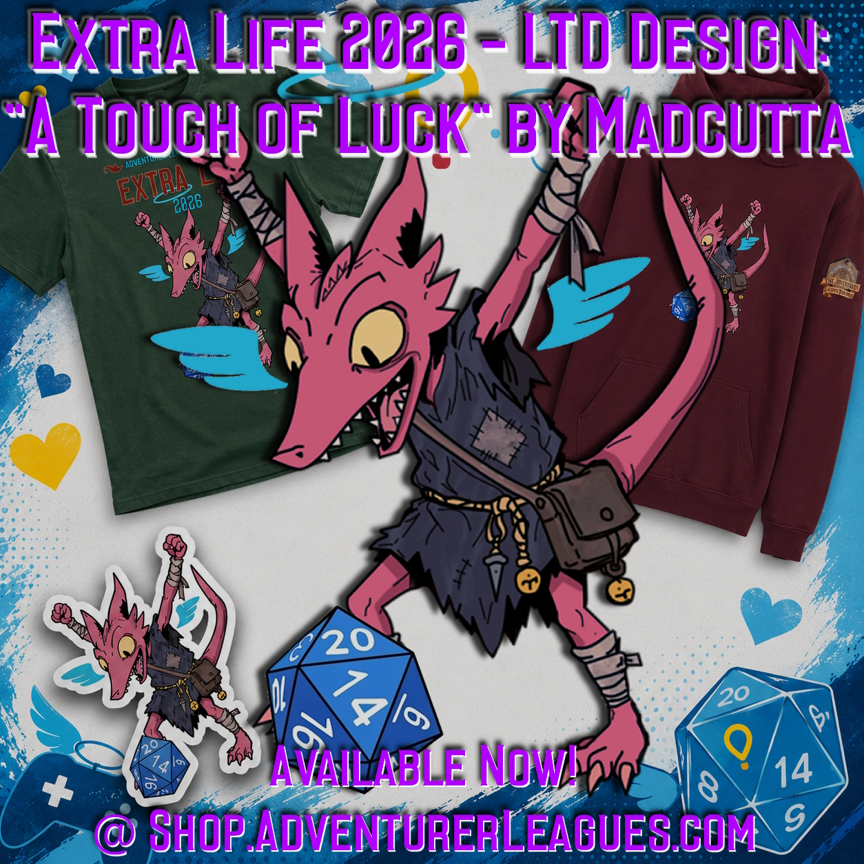 Extra Life 2025 LTD Design – “A Touch of Luck” by @Madcutta